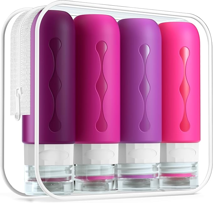 Gemice Travel Bottles for Toiletries Tsa Approved Size Containers BPA Free Leak by GemiceBeautyTools
