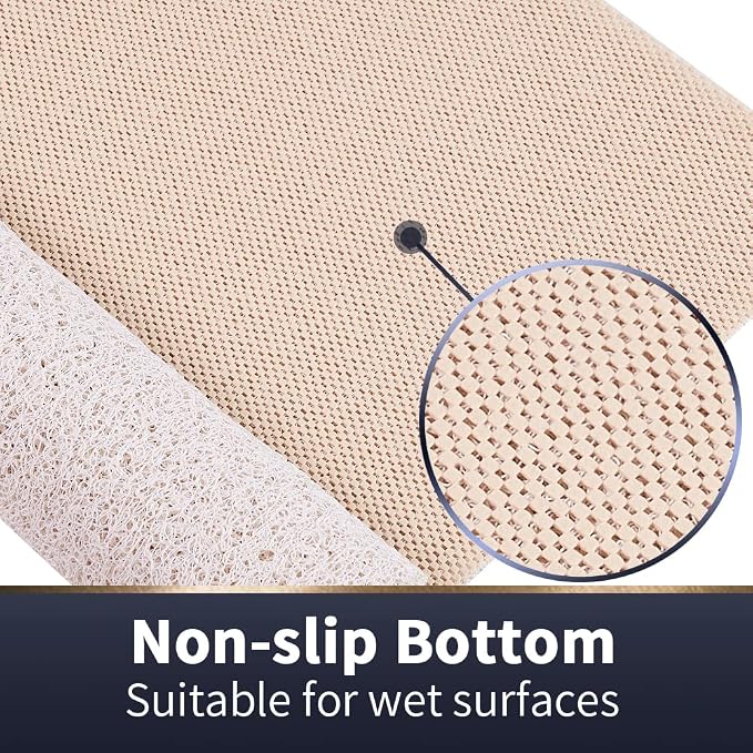 Asvin Soft Textured Bath, Tub Mat, 47x16 Inch, Phthalate Free, Non Slip Comfort - Image 3