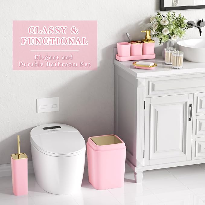 Bathroom Set - Pink Bathroom Sets - Image 3