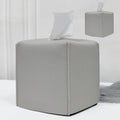 HOMOTEK 2 Pack Tissue Box Cover, Square PU Leather Tissue Holder, Decorative by HOMOTEK