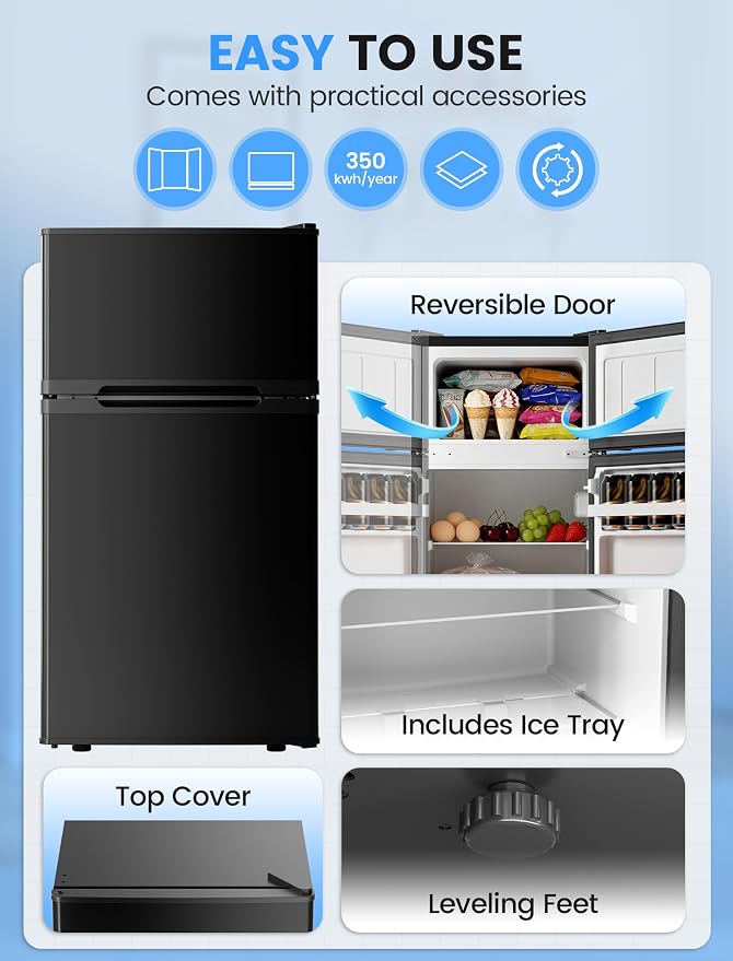COWSAR 2.5 Cu.Ft Dorm Fridge - Image 5