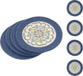 SHACOS 8 Inches Trivets for Hot Dishes, 4 Pieces Cotton and Felt Floral Pattern by SHACOS