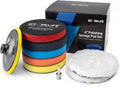 GEVEELIFE 9Pcs Buffing Polishing Pads Kit, 6 Inch Buffing Pads, Sponge & Woolen by GEVEELIFE