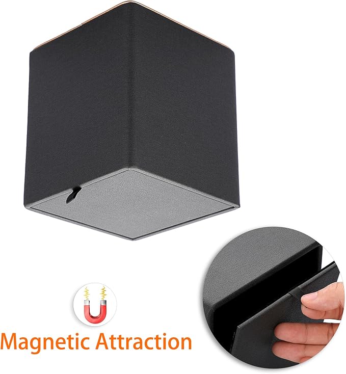 Sumnacon Tissue Box Cover Square Tissue Box Stylish Linen Tissue Box Holder - Image 6
