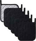 Kitchen Pot Holders Set Heat Resistant Pure Cotton Potholders Kit Trivets Large by KLNYOO