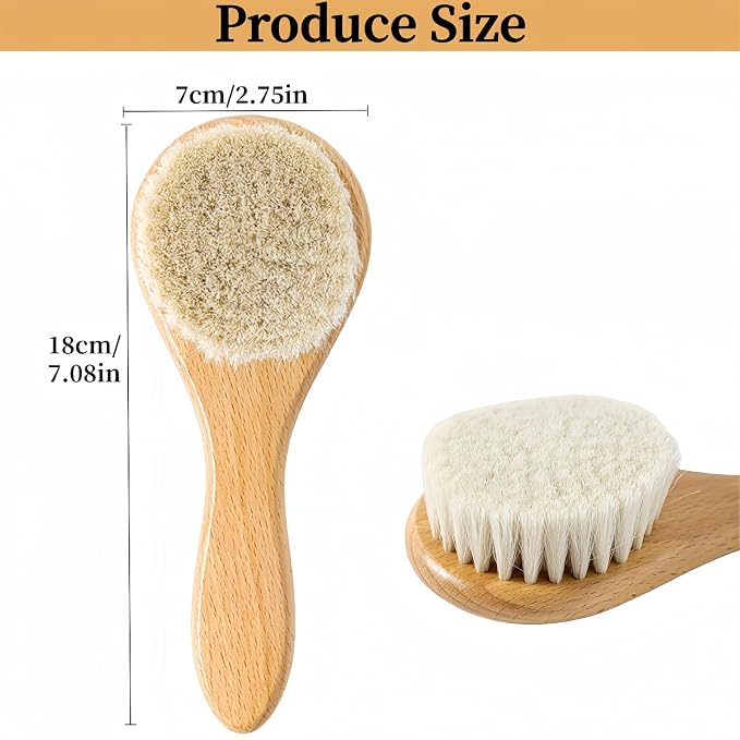 Chicken Feather Brush, Extra Soft wool Pet Brush - Image 2