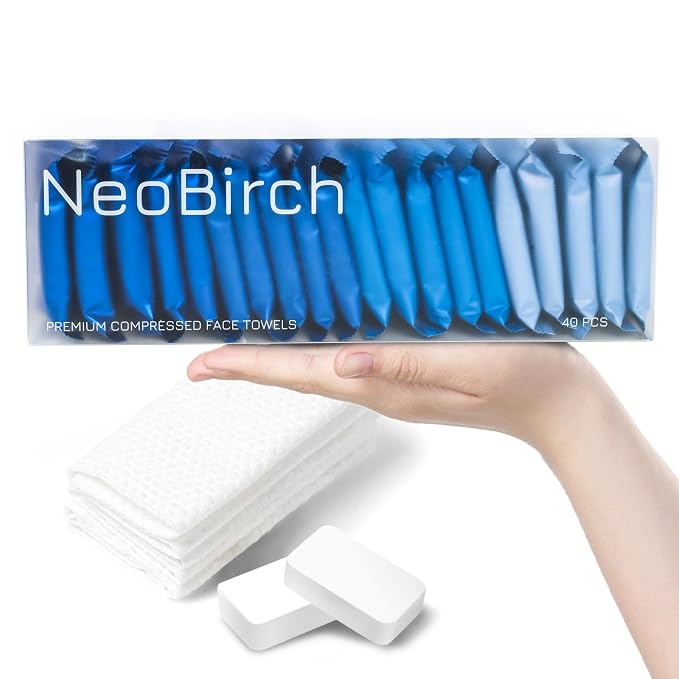 40Pcs Premium Disposable Compressed Face Towels Tablets Large Size Extra Thick - Image 8
