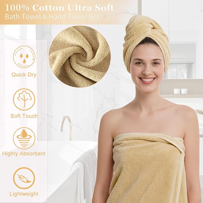 Beige Bathroom Accessories Set - Image 4
