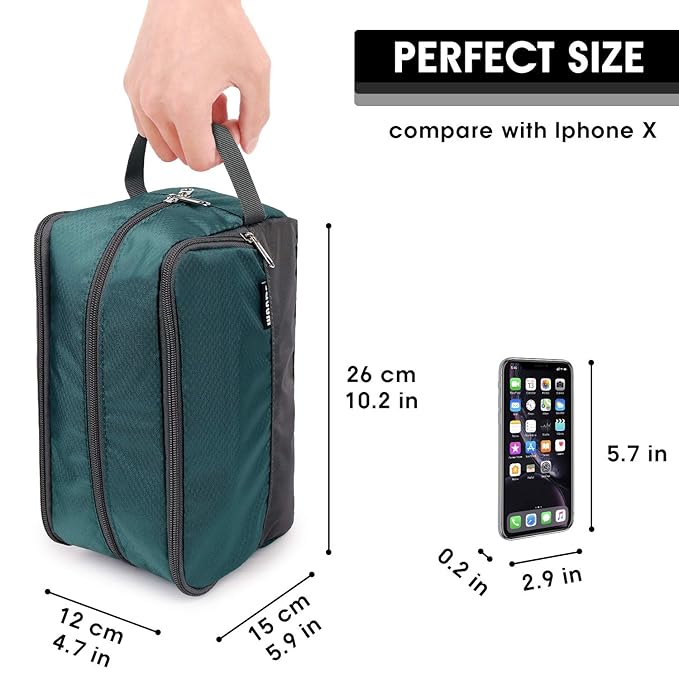 Toiletry Bag for Men Hanging Dopp Kit Water Resistant Shaving Bag Small - Image 4