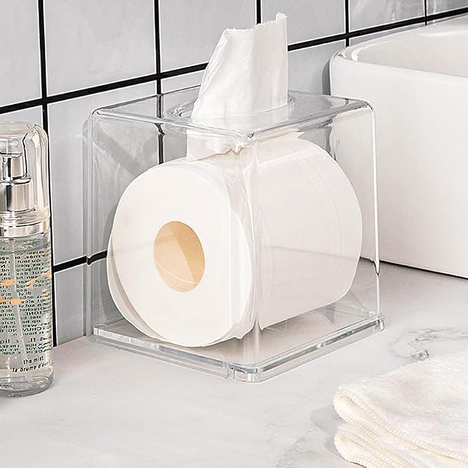 Yopay 2 Pack Square Tissue Dispenser Box, Cover Napkin Organizer - Image 5