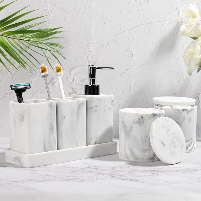 Bathroom Accessories Set, 6 Piece Bathroom Set - Image 2
