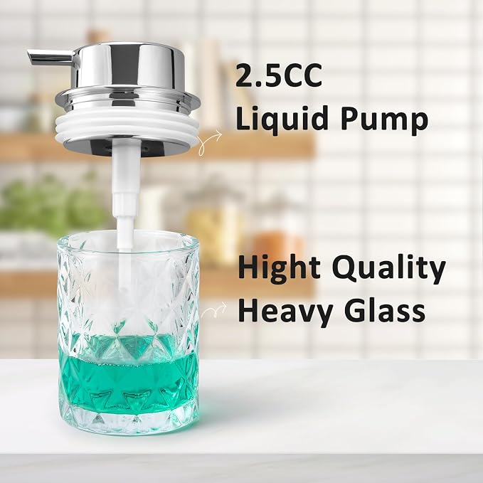 Bathroom Glass Soap Dispenser - Image 4
