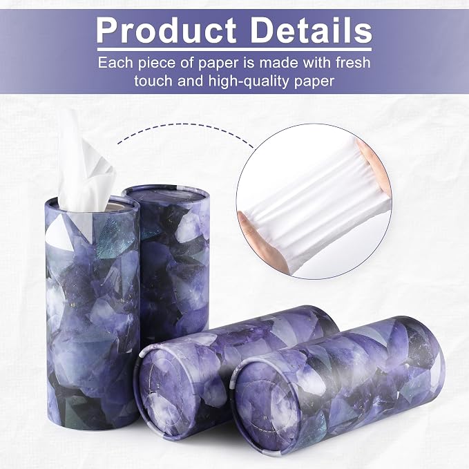 SINGARO Car Tissue Holder, 4 Pack Car Cup Holder Facial Tissues - Image 3