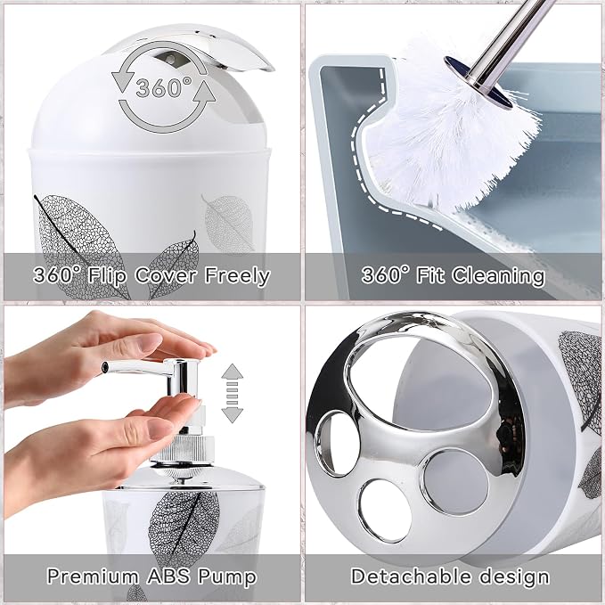 8 Piece Grey Bathroom Sets - Image 3