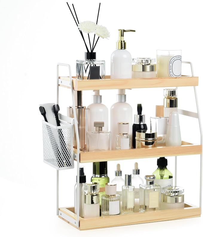 Bathroom Counter Organizer, 3-Tier Standing Storage Shelf by Uneviesyka