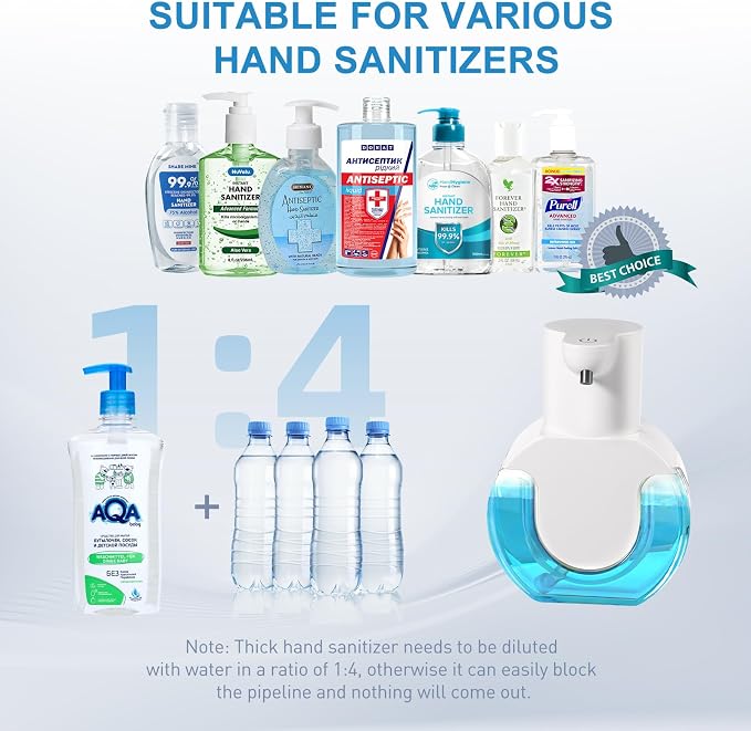 2 Pack Automatic Liquid Soap Dispenser, 14.2oz/420ML Touchless Automatic Soap - Image 5