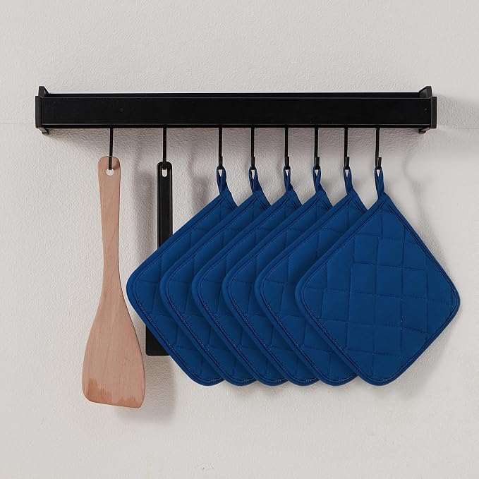 Kitchen Pot Holders Set Heat Resistant Pure Cotton Potholders Kit Trivets Large - Image 4