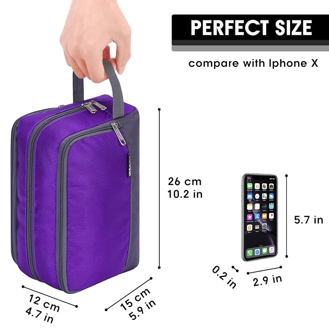Toiletry Bag for Men Hanging Dopp Kit Water Resistant Shaving Bag Small - Image 2