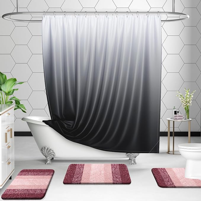 OLANLY Bathroom Rugs Sets 3 Piece, Soft Absorbent Microfiber Bath Mats and - Image 7