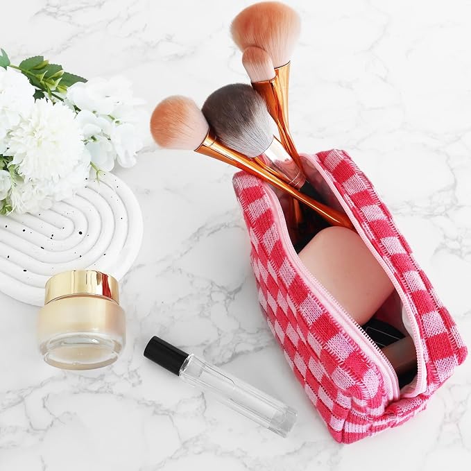 ZLFSRQ 6Pcs Checkered Pencil Case Cute Pencil Pouch - Image 2