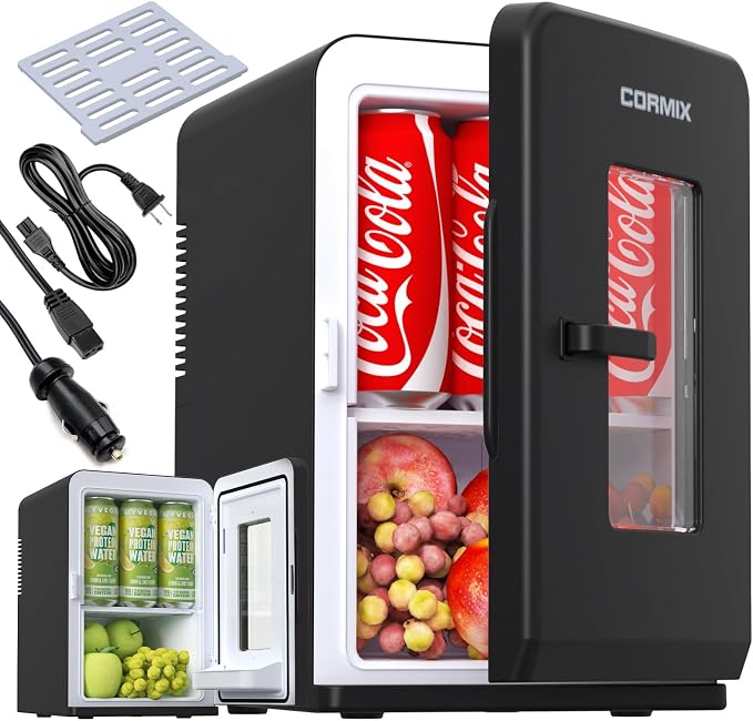 Mini Fridge for Bedroom, 15 Litre/21 Cans Portable Mini Refrigerator by Unknown