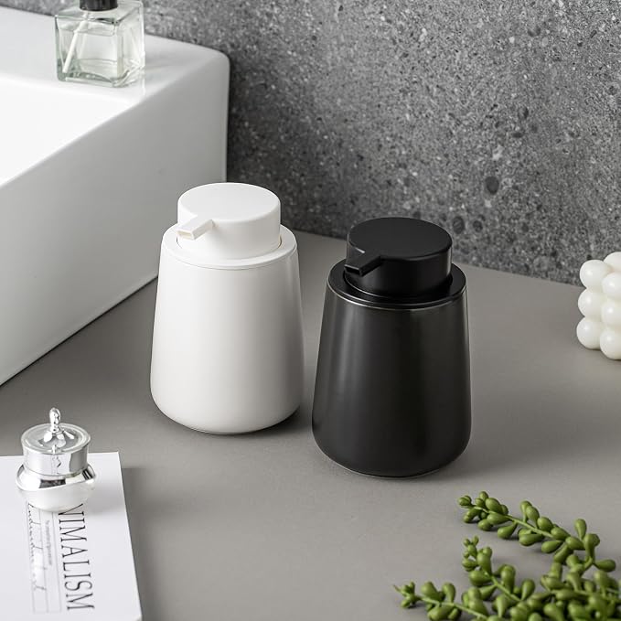 Foaming Soap Dispenser - 12 OZ White Ceramic Foam Soap Dispenser - Image 6