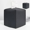 HOMOTEK 2 Pack Tissue Box Cover, Square PU Leather Tissue Holder, Decorative by HOMOTEK