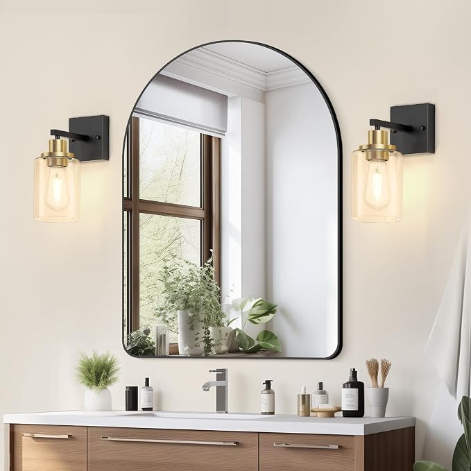 Licperron Black and Gold Wall Sconces Set of 2 - Image 7