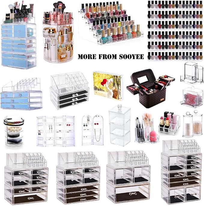 Sooyee Qtip Holder Restroom Organizer, Acrylic Q Tip Storage Organizer - Image 7