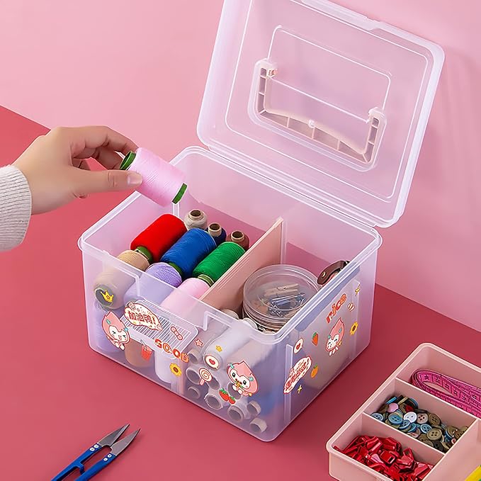 Small Portable Plastic Storage Box - Image 4