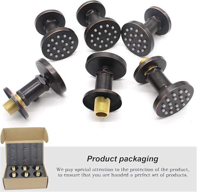 Solid Brass Shower Body Spray Jets - Image 7