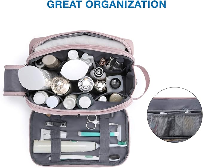 BAGSMART Toiletry Bag for Men, Travel Toiletry Organizer Dopp Kit - Image 2