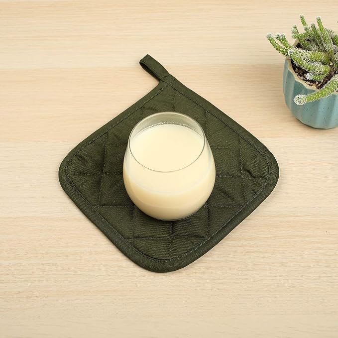 100% Cotton Potholders Kitchen Everyday Basic Terry Pot Holder Heat Resistant - Image 7