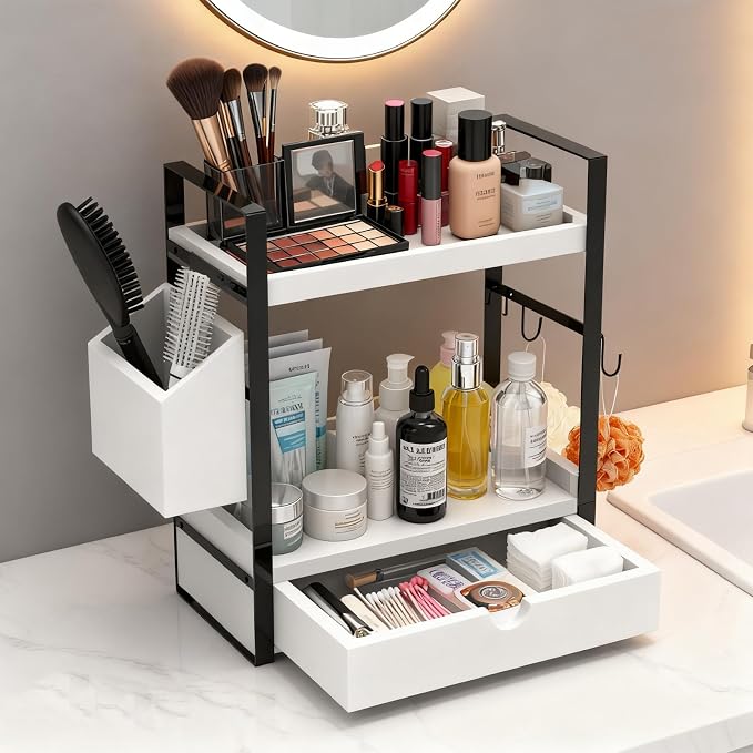 2-Tired Bathroom Counter Organizers and Storage, Bathroom Countertop Organizer - Image 2