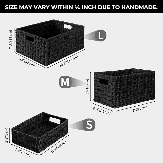 GRANNY SAYS Storage Basket for Organizing, Wicker Storage Basket for Shelf - Image 2