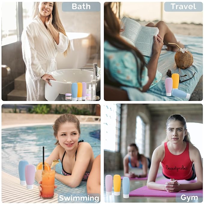 20 Pack Travel Bottles Set for Toiletries TSA Approved, Leak Proof Travel Size - Image 7