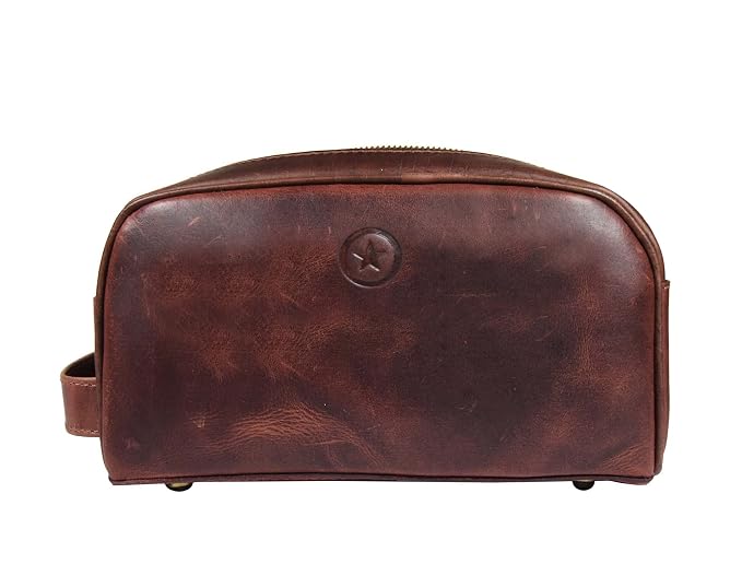 Leather Toiletry Bag for Men | Grooming Travel Kit | - Image 7