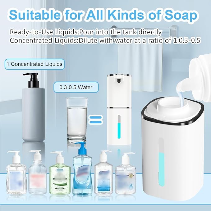 Automatic Liquid Soap Dispenser Touchless, USB Rechargeable Smart Hand Soap - Image 7