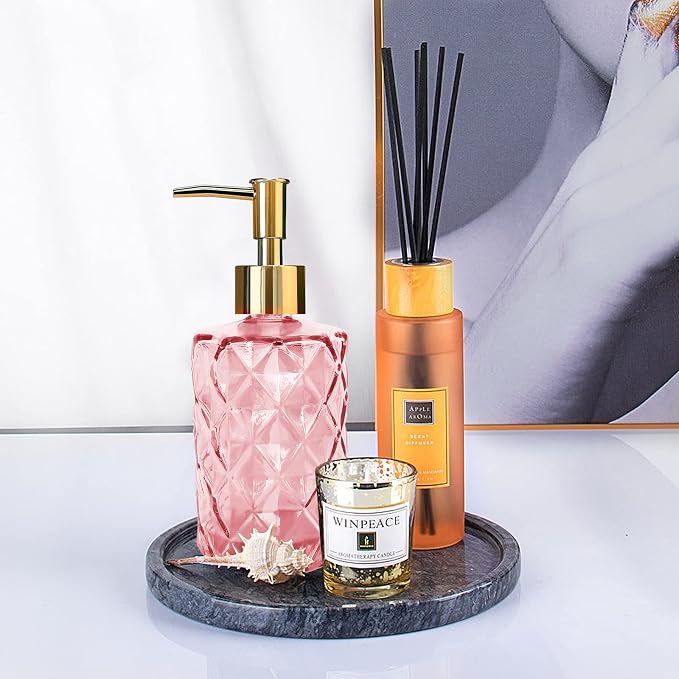 Glass Soap Dispenser with Gold Pump, Bathroom Soap Dispenser, 330ml Hand Foam - Image 6