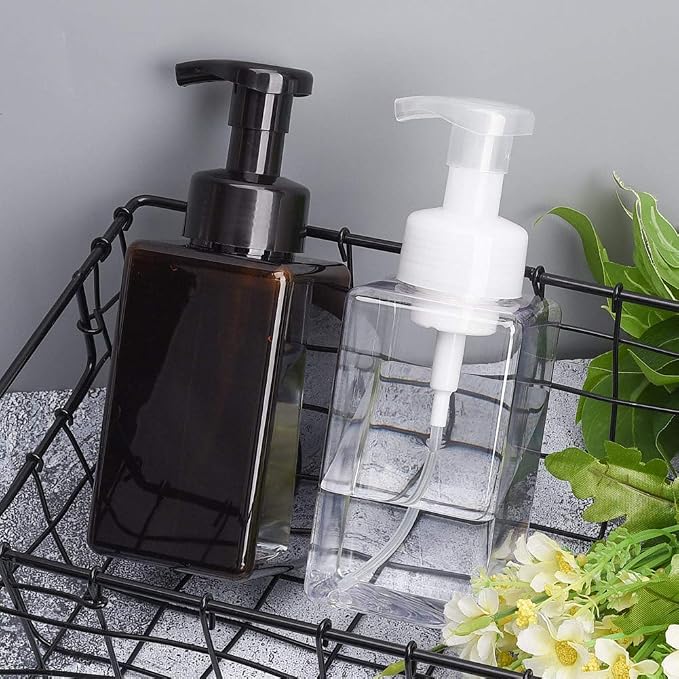 UUJOLY Foaming Soap Dispenser, 450ml Refillable Pump Bottle Plastic - Image 7