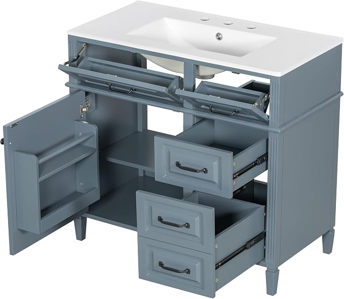 Harper & Bright Designs 36" Bathroom Vanity - Image 9