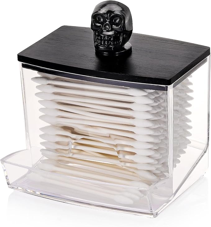 Tbestmax 10oz Qtip Holder Dispenser Big Clear Bathroom Organizer Accessories by Tbestmax
