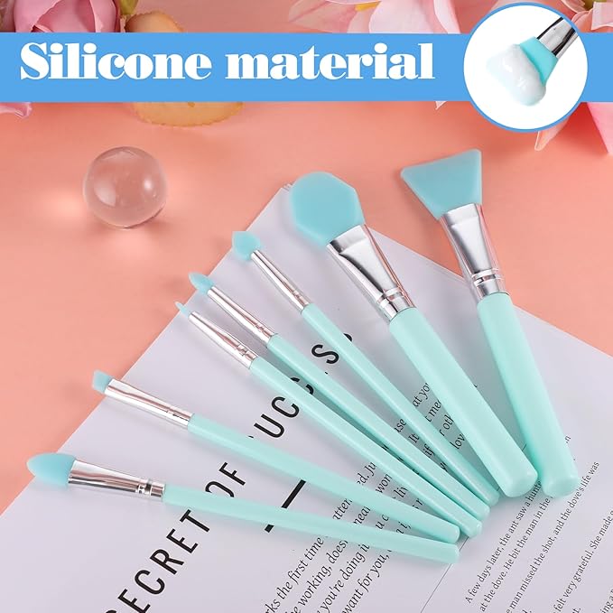 7PCS Silicone Brush Applicator Kit, Resin Brush Applicator UV Resin Brushes - Image 5