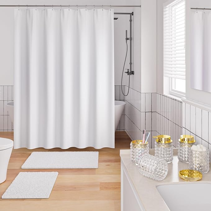 Bathroom Sets with Shower Curtain and Rugs and Accessories, Glass Bathroom - Image 2