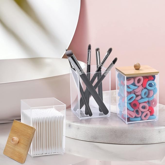 Tbestmax 3 Pack Square Qtip Holder - 12 oz Bathroom Organizers and Storage - Image 7