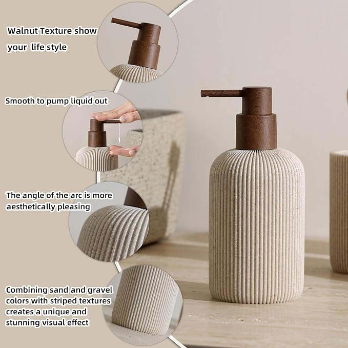 Bathroom Accessories Set, Toothbrush Holder, Soap Dish, Candle Holder - Image 3