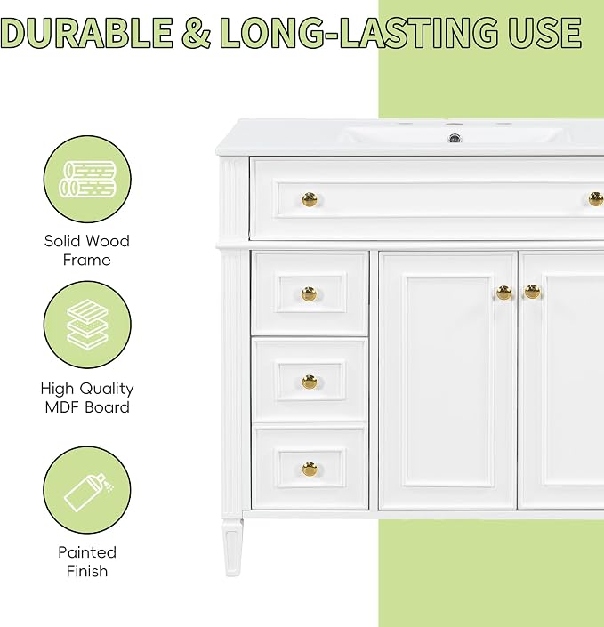 Harper & Bright Designs 36" Bathroom Vanity - Image 7
