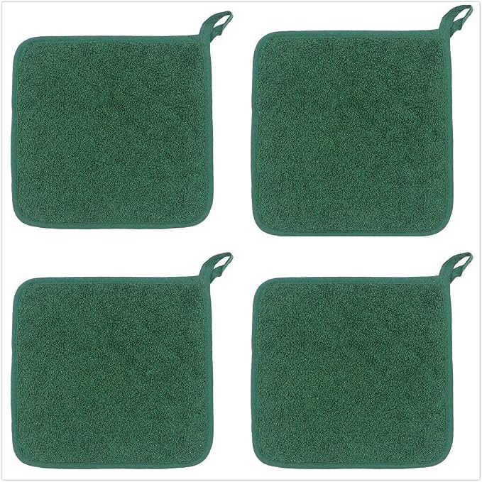 Cotton Pot Holders Cotton Made Machine Washable Heat Resistant Everyday Kitchen - Image 2