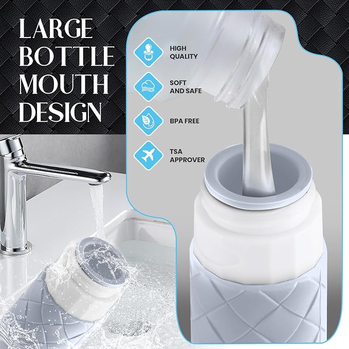 Travel Bottles for Toiletries, TSA Approved Silicone Travel Size Containers for - Image 6