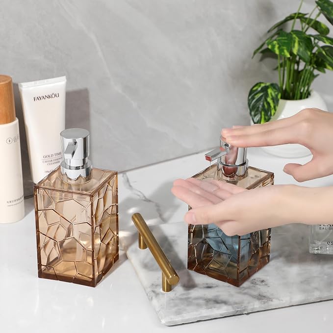 Hand Soap Dispenser, Light Brown 2 Pack - Image 3